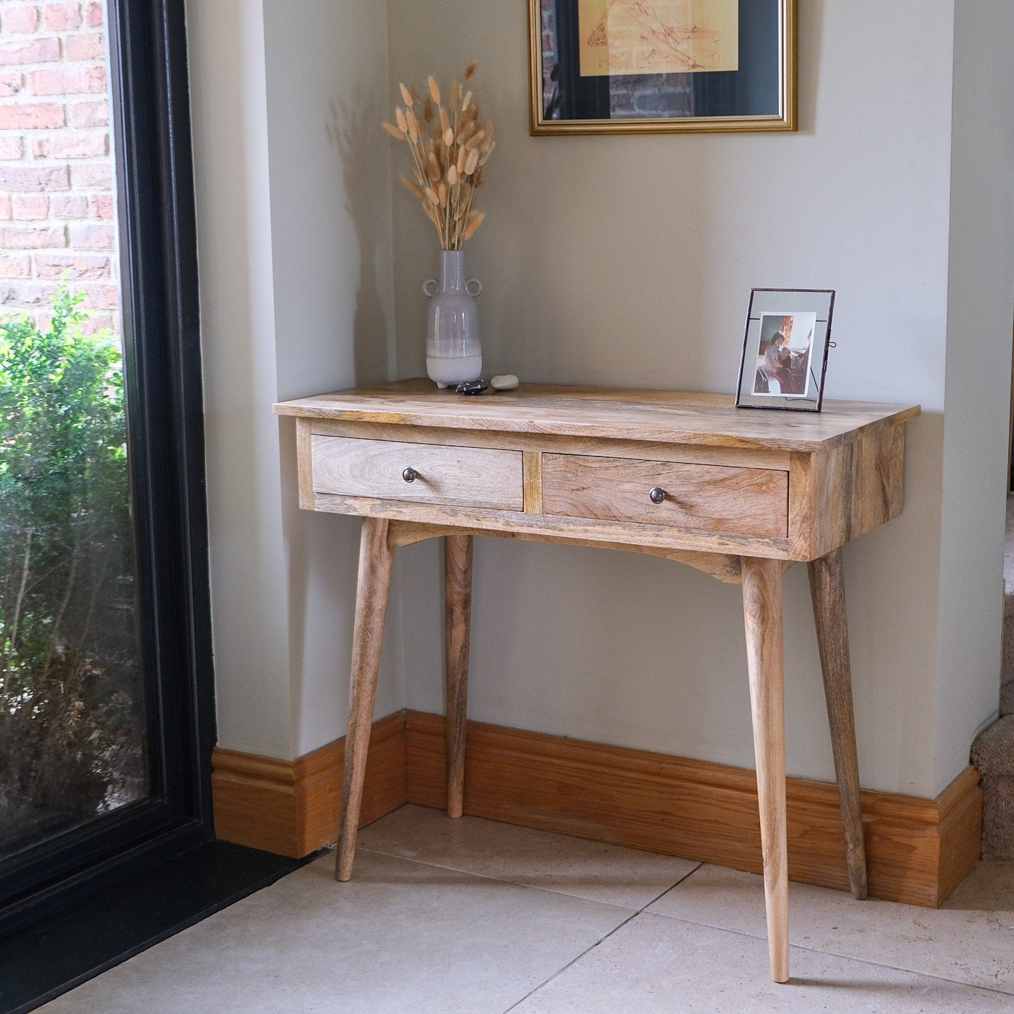 Bokel Home Console Tables Nilson 2 Drawer Console Table, Medium - Natural