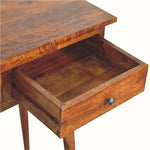 Bokel Home Console Tables Nilson 3 Drawer Console Table, Large - Chestnut