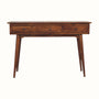 Bokel Home Console Tables Nilson 3 Drawer Console Table, Large - Chestnut