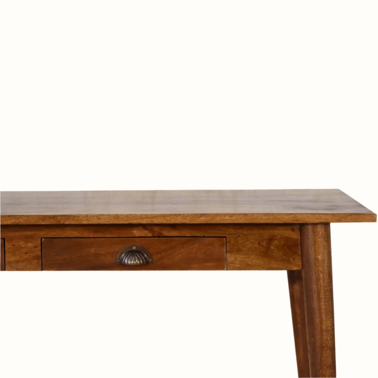 Bokel Home Desks Ellis 2 Drawer Writing Desk, Medium -  Chestnut