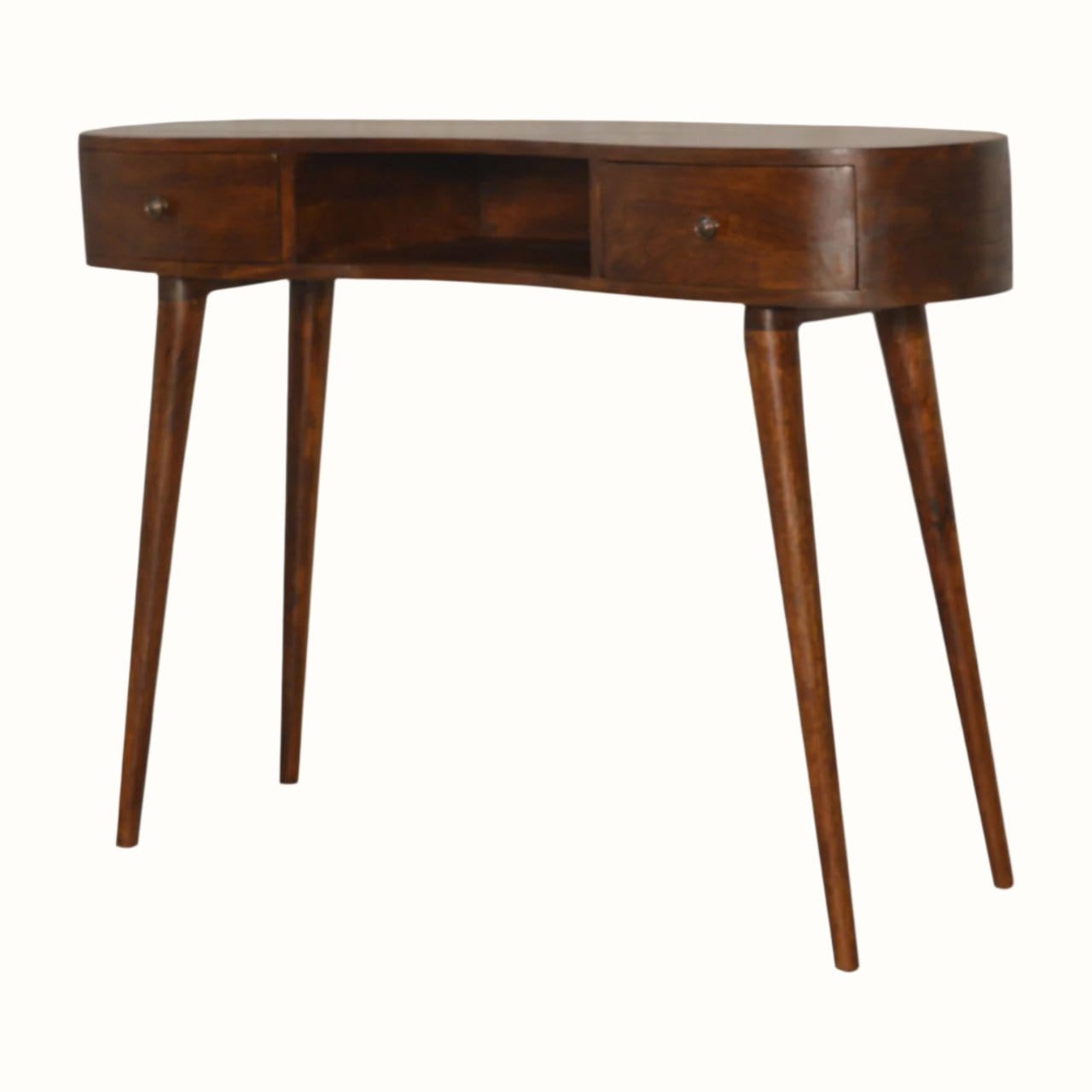 Bokel Home Desks Haft Writing Desk, Large - Chestnut