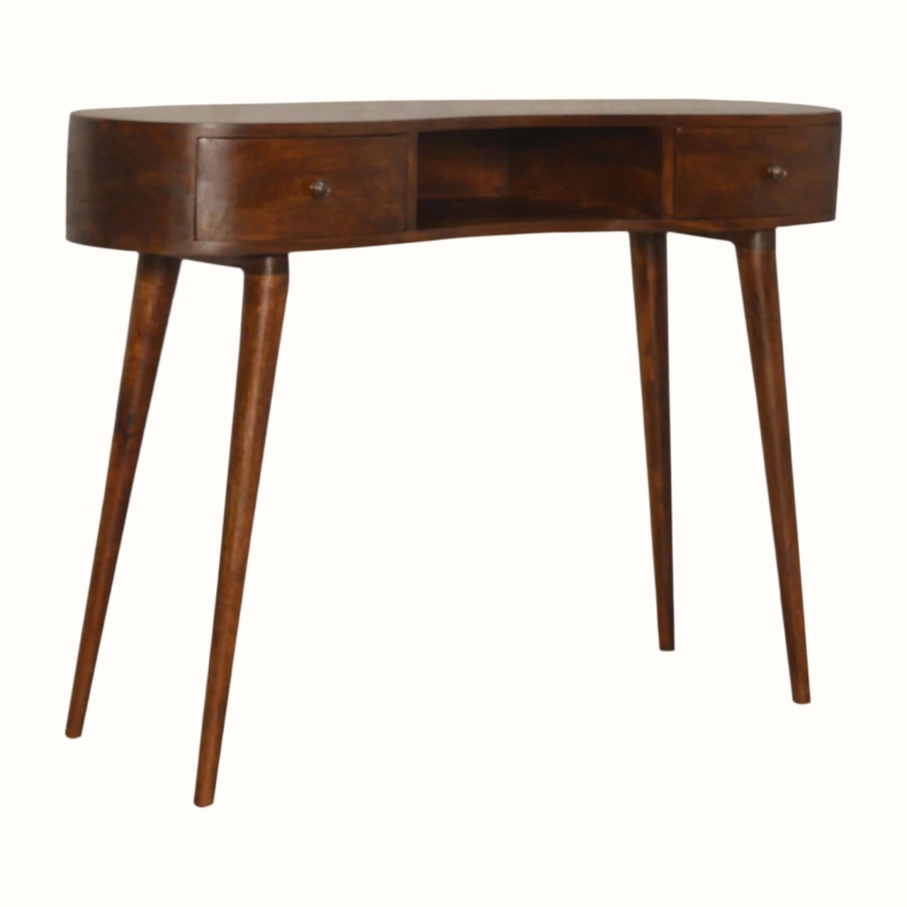 Bokel Home Desks Haft Writing Desk, Large - Chestnut