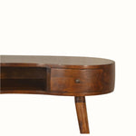 Bokel Home Desks Haft Writing Desk, Medium - Chestnut