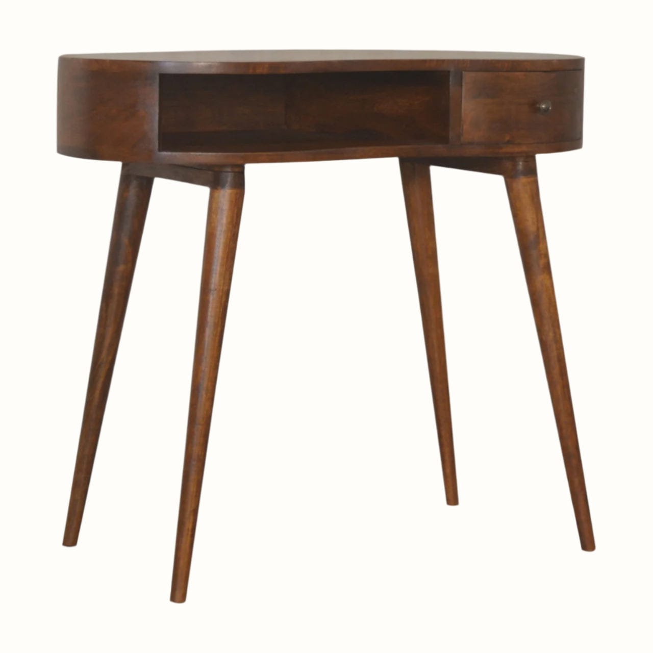 Bokel Home Desks Haft Writing Desk, Medium - Chestnut
