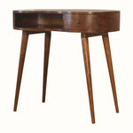 Bokel Home Desks Haft Writing Desk, Medium - Chestnut