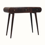 Bokel Home Dressing Tables Merrill Dressing Table with Foldable Mirror, Medium - California Walnut