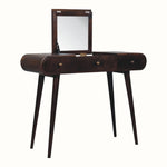 Bokel Home Dressing Tables Merrill Dressing Table with Foldable Mirror, Medium - California Walnut