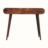 Bokel Home Dressing Tables Merrill Dressing Table with Foldable Mirror, Medium - Chestnut