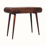 Bokel Home Dressing Tables Merrill Dressing Table with Foldable Mirror, Medium - Honey Caramel