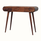 Bokel Home Dressing Tables Merrill Dressing Table with Foldable Mirror, Medium - Honey Caramel