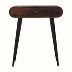 Bokel Home Dressing Tables Merrill Dressing Table with Foldable Mirror, Small - California Walnut