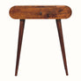 Bokel Home Dressing Tables Merrill Dressing Table with Foldable Mirror, Small - Chestnut