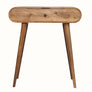 Bokel Home Dressing Tables Merrill Dressing Table with Foldable Mirror, Small - Natural