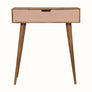 Bokel Home Dressing Tables Nordell Blush Dressing Table, Small - Handpainted/Natural