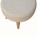 Bokel Home Footstools Boren Cream Boucle Mini Footstool