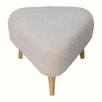 Bokel Home Footstools Boren Small Triangle Footstool - Oat Boucle/Natural