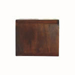 Bokel Home Hamade Open Wall-Mounted Bedside Table, Large - Chestnut