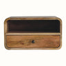 Bokel Home Hamade Open Wall-Mounted Bedside Table, Medium - Natural