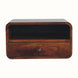 Bokel Home Hamade Wall-Mounted Bedside Table, Medium - Chestnut