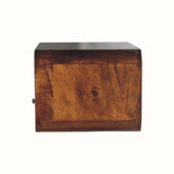 Bokel Home Hamade Wall-Mounted Bedside Table, Medium - Chestnut
