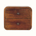 Bokel Home Hamade Wall-Mounted Bedside Table, Small - Chestnut