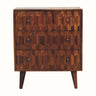 Bokel Home Marina Chest of Drawers, Small - Chestnut