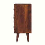 Bokel Home Marina Chest of Drawers, Small - Chestnut