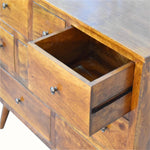 Bokel Home Nilson Chest of 8 Drawers - Chestnut