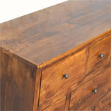 Bokel Home Nilson Chest of 8 Drawers - Chestnut