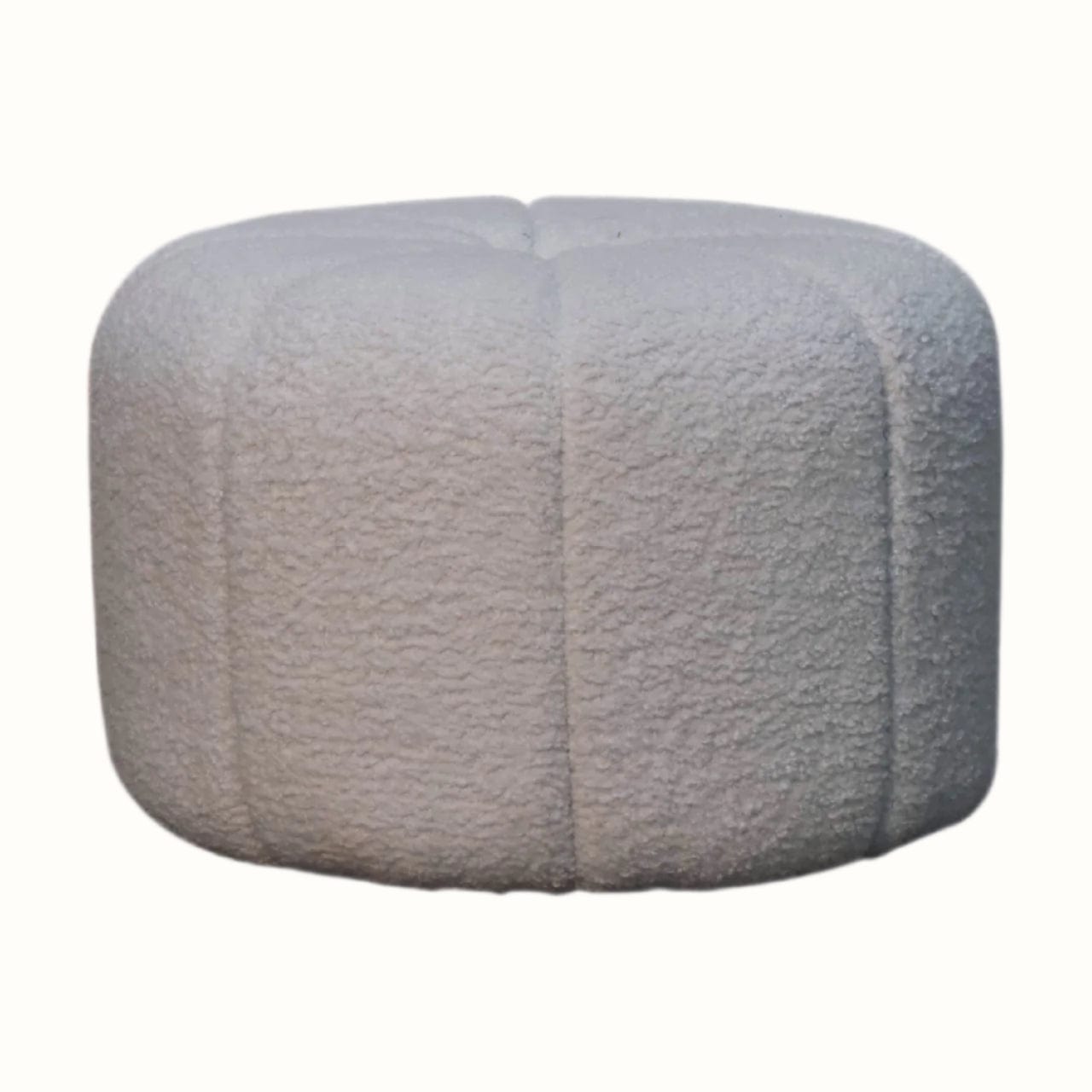 Bokel Home Pouffe Wilk Cream Boucle Pouffe