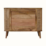 Bokel Home Seeley Cane Open Cabinet, 4 Shelves - Natural
