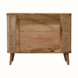 Bokel Home Seeley Cane Open Cabinet, 4 Shelves - Natural