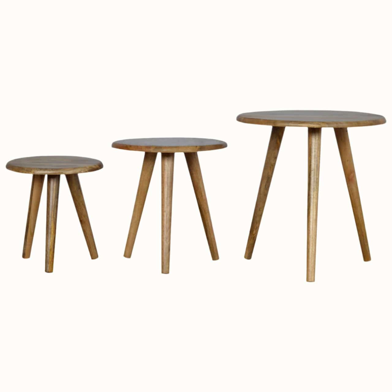 Bokel Home Side Tables Fogel Stools (set of 3) - Natural