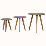 Bokel Home Side Tables Fogel Stools (set of 3) - Natural
