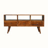 Bokel Home TV Stands Fogel Open Triple Drawer TV Stand - Chestnut