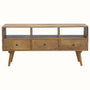 Bokel Home TV Stands Fogel Open Triple Shelf TV Stand - Natural
