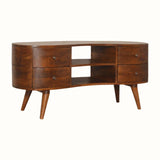 Bokel Home TV Stands Haft Media Unit - Chestnut