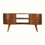 Bokel Home TV Stands Haft Media Unit - Chestnut
