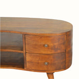 Bokel Home TV Stands Haft Media Unit - Chestnut