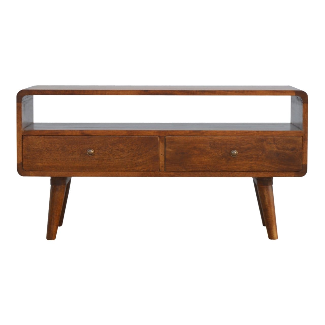 Bokel Home TV Stands Hamade Open TV Stand, Medium - Chestnut
