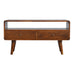 Bokel Home TV Stands Hamade Open TV Stand, Medium - Chestnut