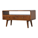 Bokel Home TV Stands Hamade Open TV Stand, Medium - Chestnut