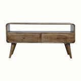 Bokel Home TV Stands Hamade Open TV Stand, Medium -  Grey Wash