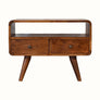 Bokel Home TV Stands Hamade Open TV Stand, Small - Chestnut