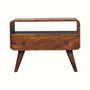 Bokel Home TV Stands Hamade Open TV Stand, Small - Chestnut