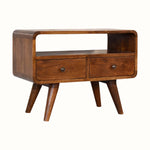 Bokel Home TV Stands Hamade Open TV Stand, Small - Chestnut
