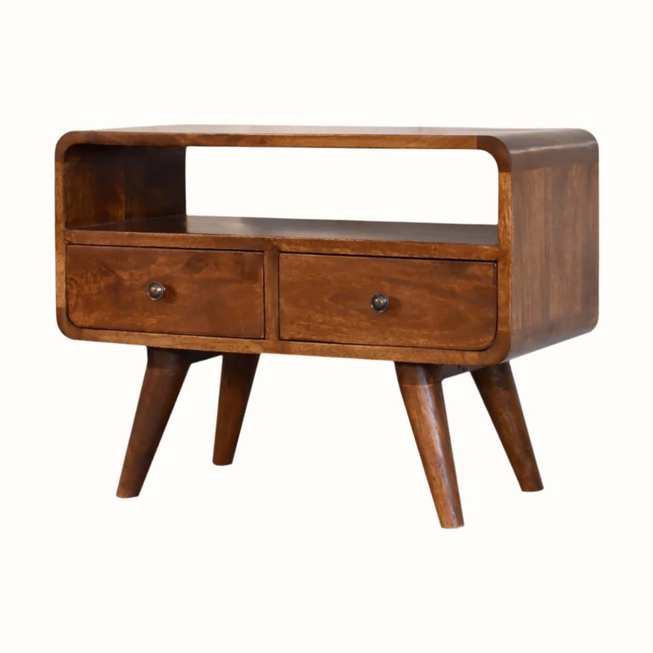 Bokel Home TV Stands Hamade Open TV Stand, Small - Chestnut