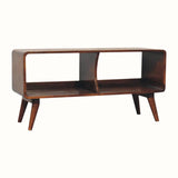 Bokel Home TV Stands Leckie Double TV Stand, Large - Chestnut