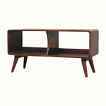 Bokel Home TV Stands Leckie Double TV Stand, Large - Chestnut