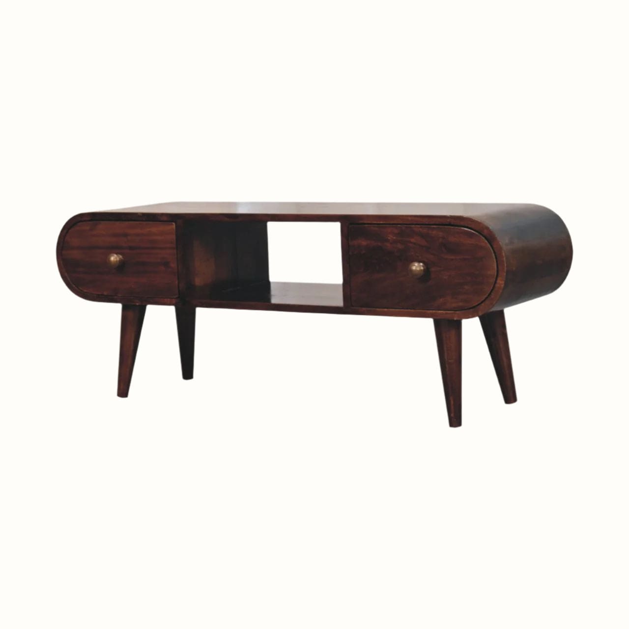 Bokel Home TV Stands Merrill 2 Drawer Media Unit - California Walnut